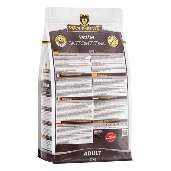 WOLFSBLUT VetLine Gastrointestinal Anka - torrfoder för hundar - 2 kg