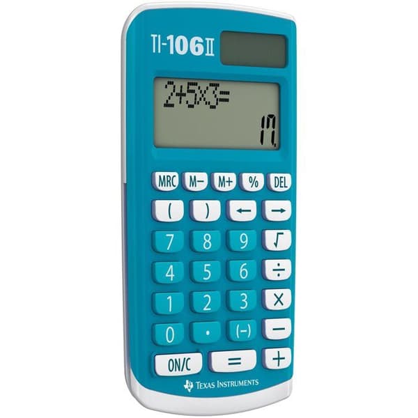 Videnskabelig lommeregner - TEXAS INSTRUMENTS - TI-106 II Solar - Blå