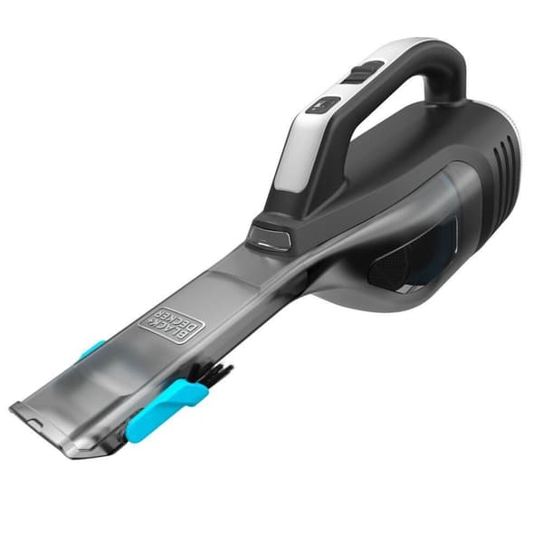 Black & Decker DVD320B handdammsugare Svart, Silver, Turkos Påslös