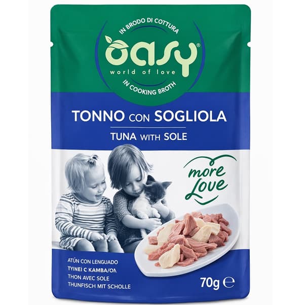 OASY More Love Tonfisk med salt - våtfoder för katter - 70 g