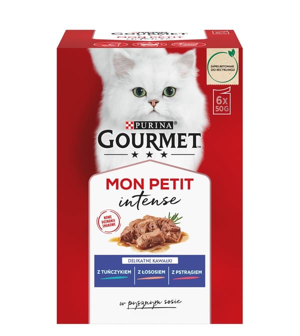 GOURMET Mon Petit Fiskeblanding - vådfoder til katte - 6 x 50 g