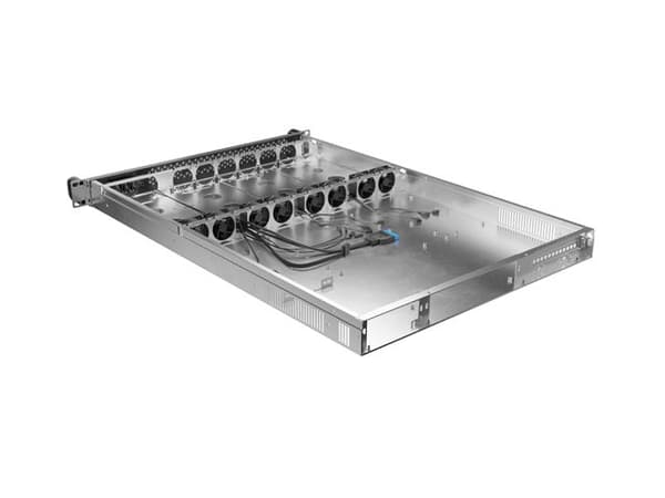 Lanberg SC01-6501-12B modulärt serverchassi Rack (1U) 0 GB