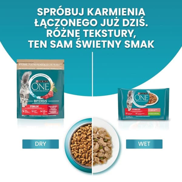 PURINA One Bifensis Sterilcat Oksekød - tørfoder til katte - 800 g
