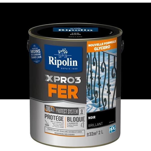 RIPOLIN Jernmaling - Sort - Blank - 2L