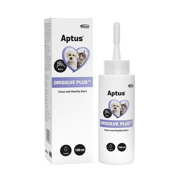 APTUS Orisolve Plus - korvanpuhdistusliuos koirille ja kissoille – 100 ml
