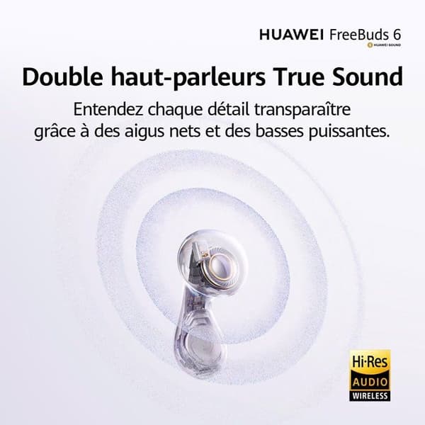 Trådløse ørepropper - Huawei - Freebuds 6 - Hvide