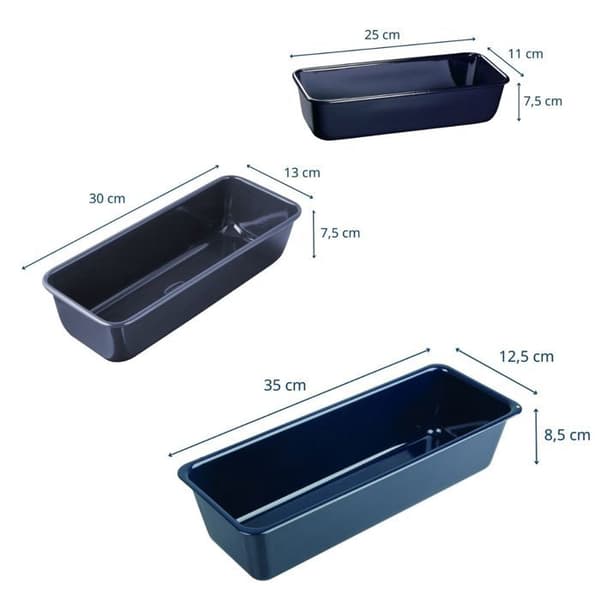 Sæt med 3 kageforme - DR. OETKER - Bageform - 25, 30 og 35 cm