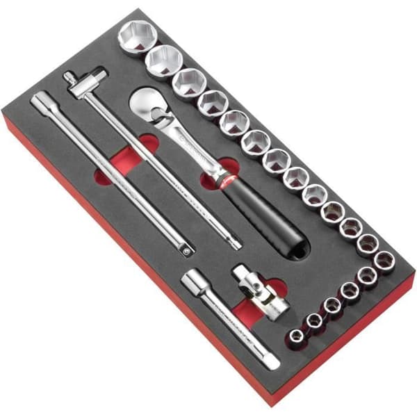 1/2" 6-punkts metrisk topnøgle skummodul S.161B - FACOM - MODM.S1APB