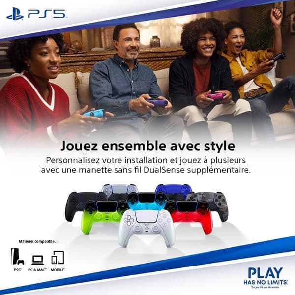 Trådløs DualSense-controller - Rhythm Blue | PS5 og PC