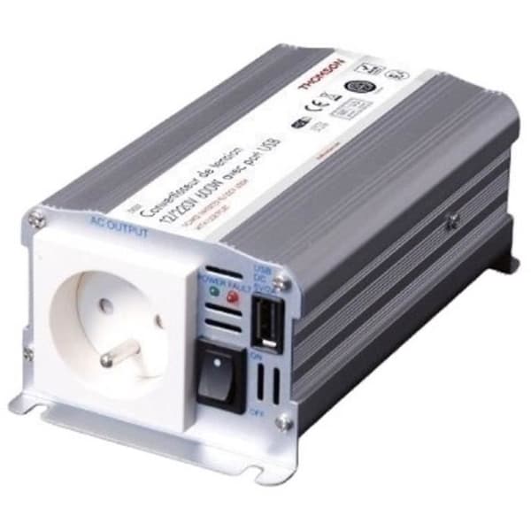 Spændingsomformer - THOMSON - 12/220 V - 600 W - Med USB-forbindelse