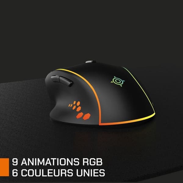 Gamingmus - Trådløs - Nova Gaming - Persee - Sort