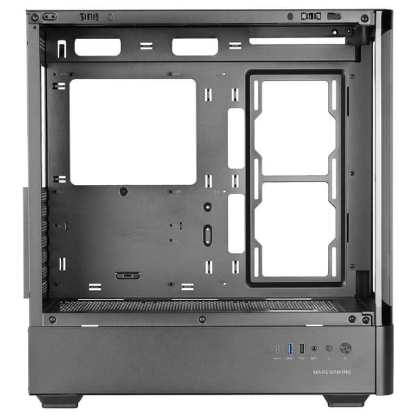 Mars Gaming MCLCDPRO computerkabinet Midi Tower Sort