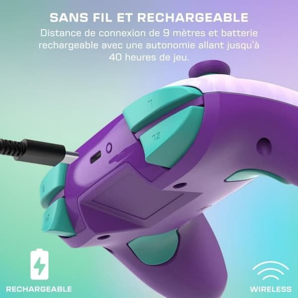 Trådløs spilcontroller til Nintendo Switch™ - TURTLE BEACH - TBC-8101-95 - Rematch™ Invincible Mario