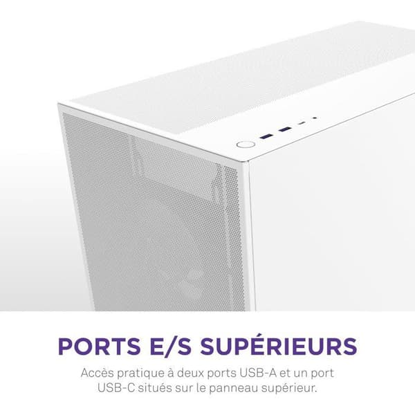 Midi-tower-hölje - NZXT - CM-H72FW-01 - H7 Flow - Vit
