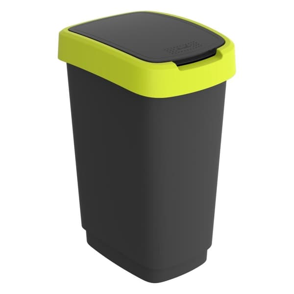 Rotho Twist Papperskorg 25L Lime/Antracit