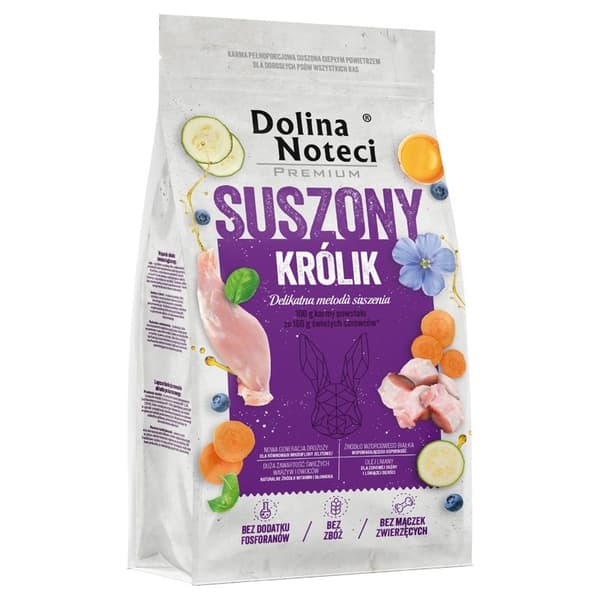 DOLINA NOTECI Premium Dried Rabbit - tørfoder til hunde - 9 kg