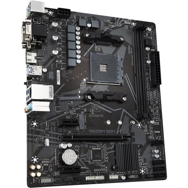 Emolevy - GIGABYTE - A520M S2H - Micro ATX - Socket AM4 - DDR4 jopa 64 Gt