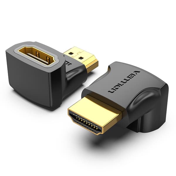 Vention HDMI 90 graders han-til-hun adapter sort