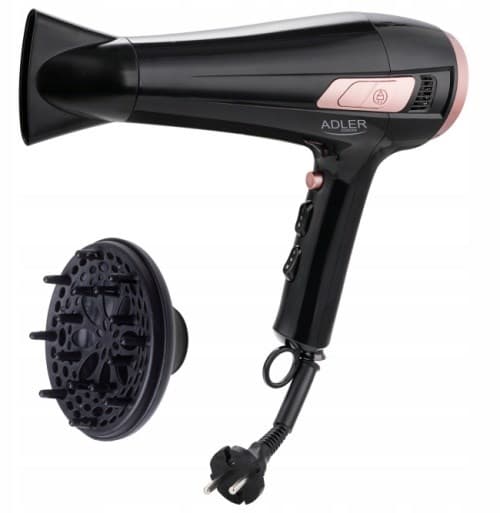 Adler AD 2283 Hårtørrer 2000 W Sort