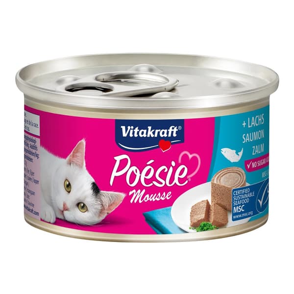 VITAKRAFT POESIE mousse lax - våtfoder för katter - 85 g