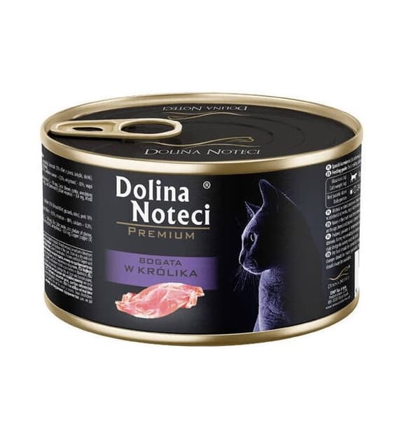 DOLINA NOTECI Premium Rig på kanin - vådfoder til katte - 185 g