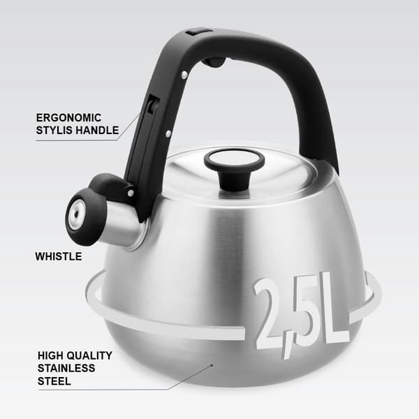 Kedel Maestro MR-1318 2,5 l Sølv, Sort