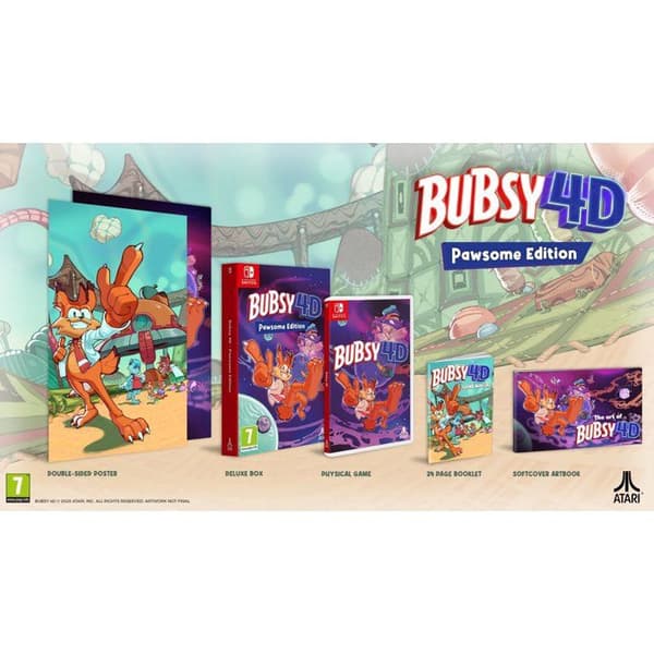 Bubsy 4D Pawsome Edition - Switch-spel