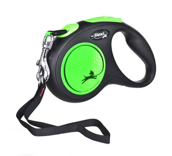 FLEXI New Neon M - utdragbart koppel - 5 m