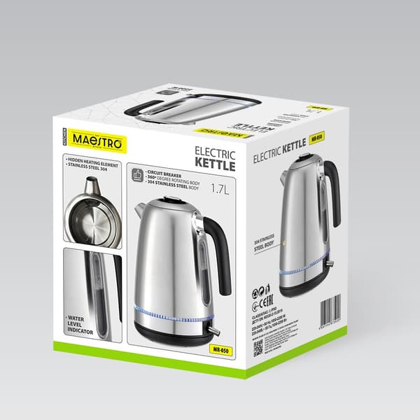 Maestro MR-050 Elkedel 1,7 L Rustfrit Stål