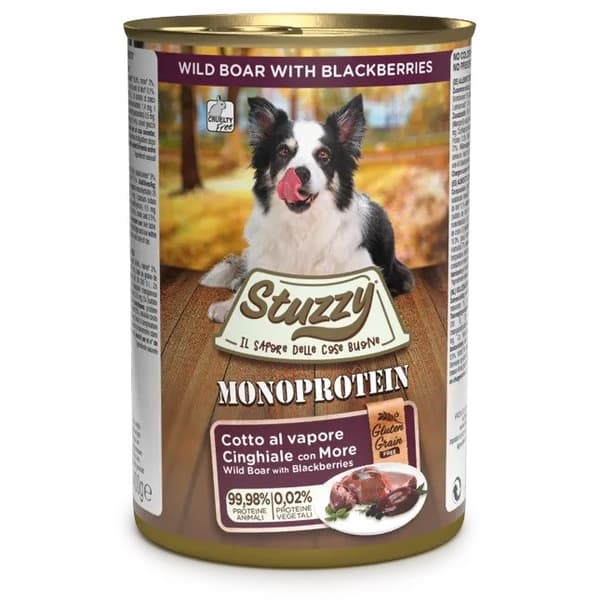 STUZZY Monoprotein Wild Boar - vådfoder til hunde - 400 g