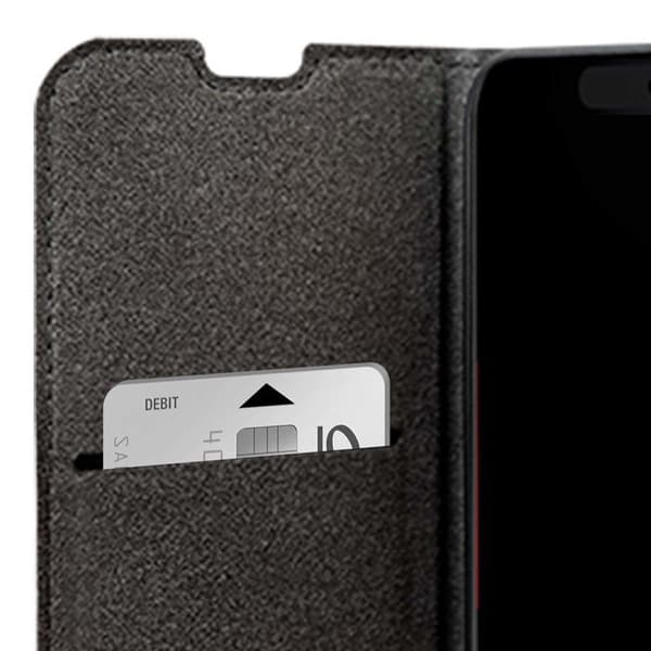 Flip-cover - iPhone 17 Pro Max - 65% GRØNT - Sort