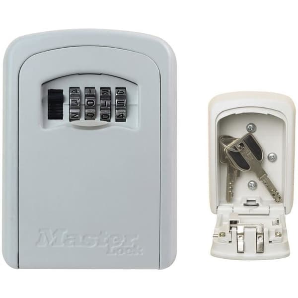 MASTER LOCK Säkert nyckelskåp - Storlek M - Vit - Nyckellåda - Säker förvaring