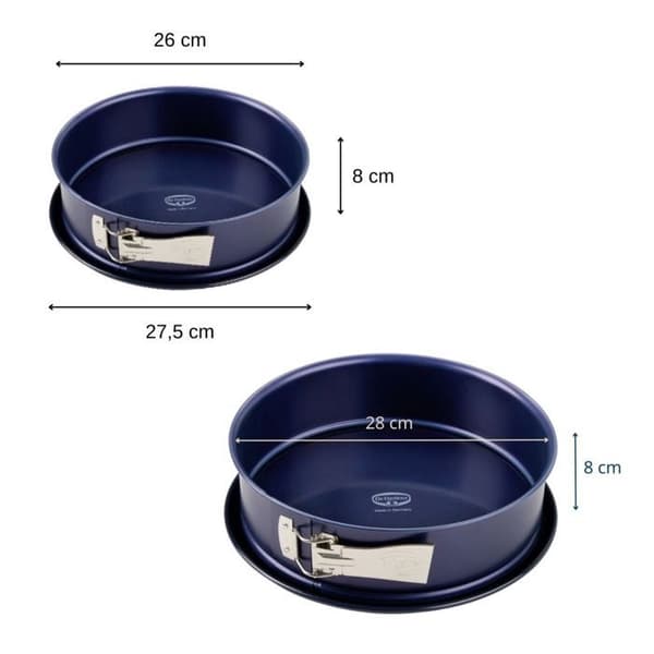 DR oeTKER Ryg Liebe Hængslet Springform Sæt - 26 og 28 cm
