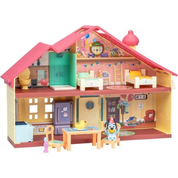 Fødselsdagshus - BLUEY - 1 figur + 13 tilbehør - Fra 3 år