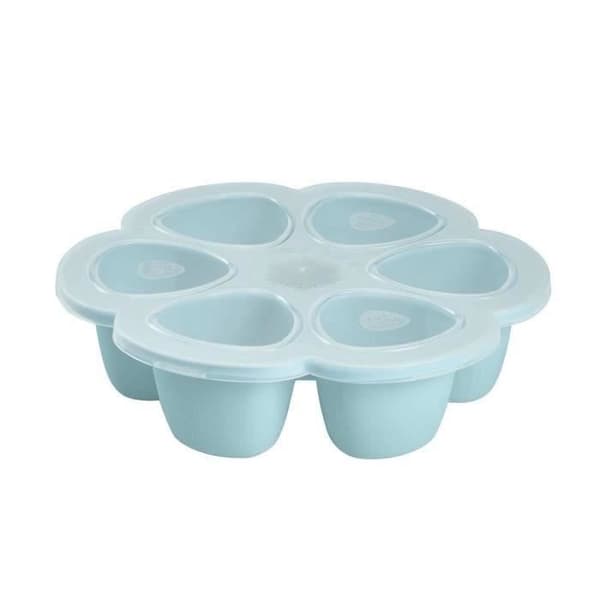 BEABA Multiportioner silikone 6x90 ml blå