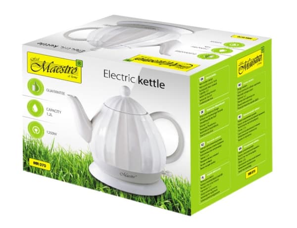 Feel-Maestro MR070 vattenkokare 1,2 l 1200 W vit