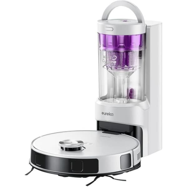 Robotdammsugare - EUREKA - E20 Plus - 8000 Pa - 65 dB(A) i tyst läge - Vit