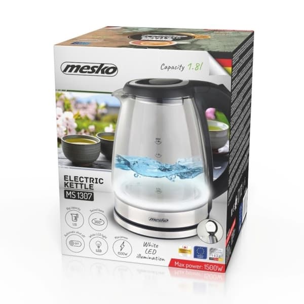 Mesko MS 1307 Glas Elkedel 1,8 L