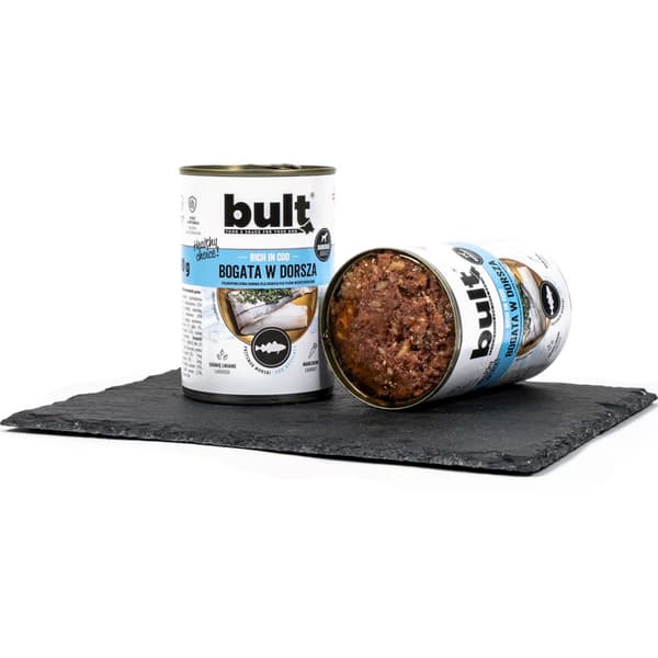 BULT Rik på torsk - Våtfoder för hundar - 800 g