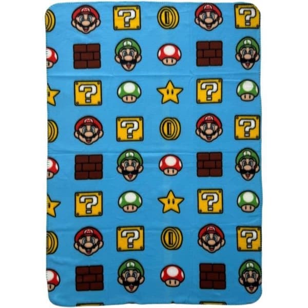 Pläd - MARIO BROS - Artiklar - 100 x 140 cm
