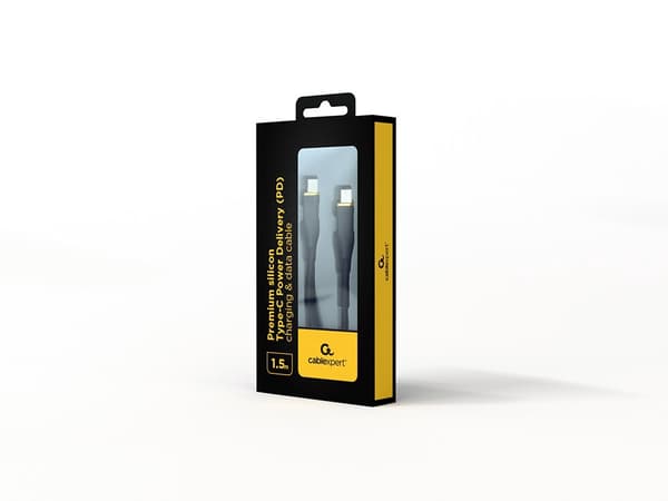 Gembird GMB Audio CC-USB2S-CMCM-1.5M-BK USB-kabel USB 2.0 USB C Sort