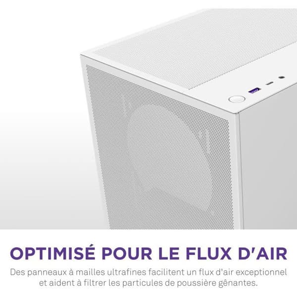Kompakt ATX Mid-Tower-chassi - NZXT - CC-H52FW-01 - H5 Flow - Vit
