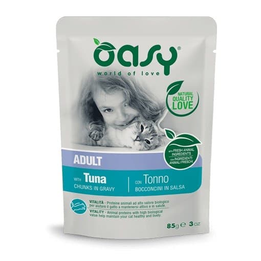 OASY Chunks i sovs tun - vådfoder til katte - 85 g