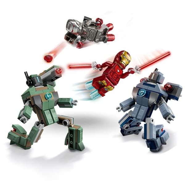 LEGO | Marvel 76320 Iron Man og War Machine vs. Hammers droner - Legetøj til 7-årige