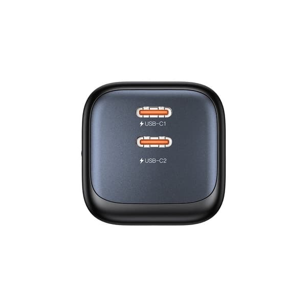 2x GAN 45W strømforsyning, 2x USB-C PD, QC
