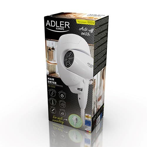 Adler AD 2252 Hotel hårtørrer hvid