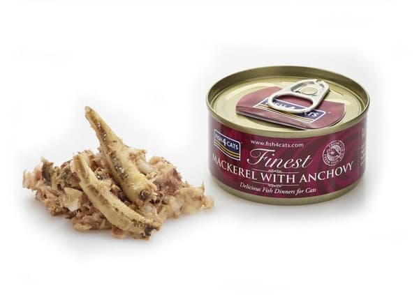 FISH4CATS Makrill med ansjovis - våtfoder för katter - 70 g