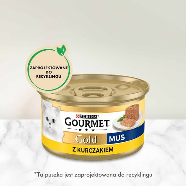 Purina Nestlé Gourmet Gold - laks og kylling - vådfoder til katte - 85 g
