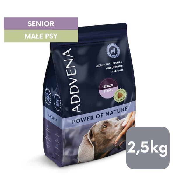 ADDVENA Power of Nature Senior Small Lamb - tørfoder til hunde - 2,5 kg