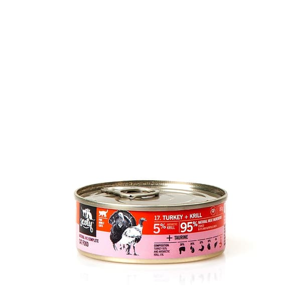 3COTY Kalkun med krill - vådfoder til katte - 80 g